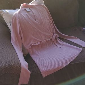 Faux Wrap Maternity Sweater